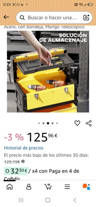 Caja Herramientas HOMCOM Ruedas 3 en 1