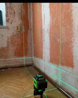 Nivel láser 3D 16 lineas verdes,2baterías y extras