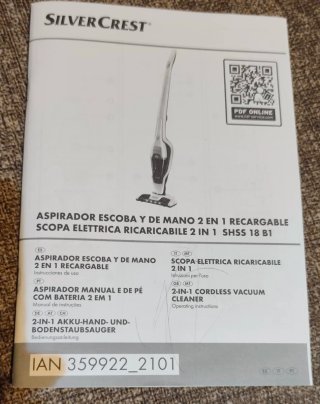 Aspirador Escoba y Mano SilverCrest 2 en 1