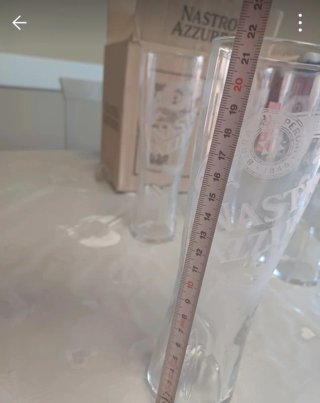 Bicchieri birra Nastro Azzurro - Set 6 pezzi