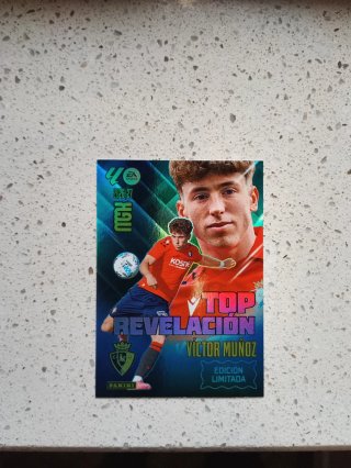 Carta Fútbol Victor Muñoz Top Revelación