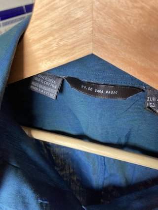 Camisa azul Talla L con reflejos