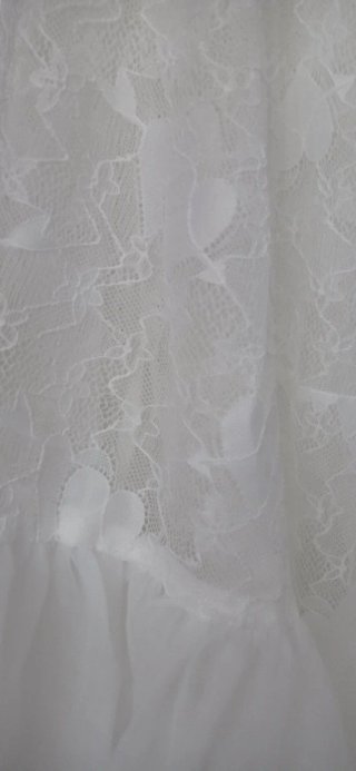 Bata Novia Encaje Tulle Talla Única