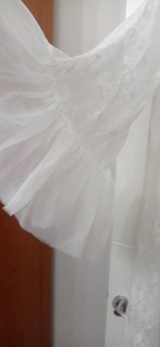 Bata Novia Encaje Tulle Talla Única