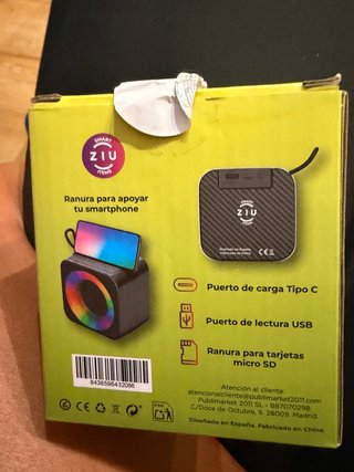 Altavoz Ziu Z-Cube Bluetooth Multicolor