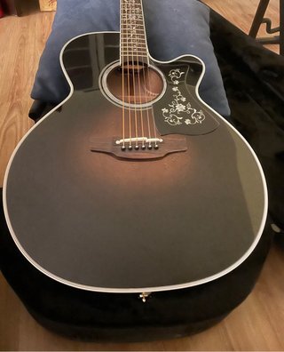 Guitarra Takamine EF450C-TT TBB Negra NUEVA