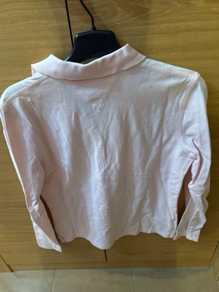 Polo manga larga Tommy Hilfiger rosa Talla S