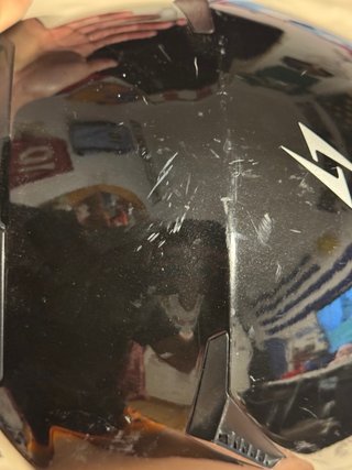 Casco de moto negro