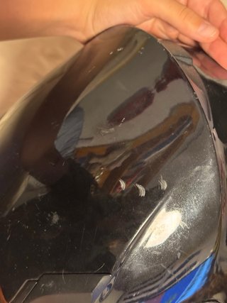 Casco de moto negro