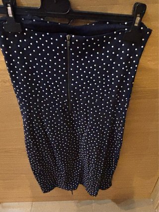 Vestido Zara lunares azul