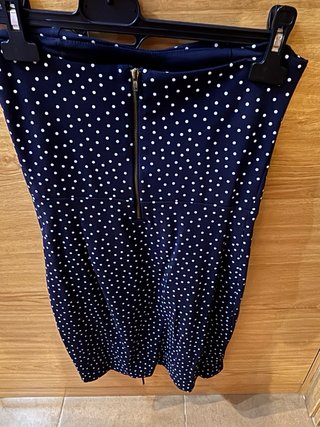 Vestido Zara lunares azul