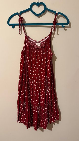 Vestido Ysabel Mora rojo lunares