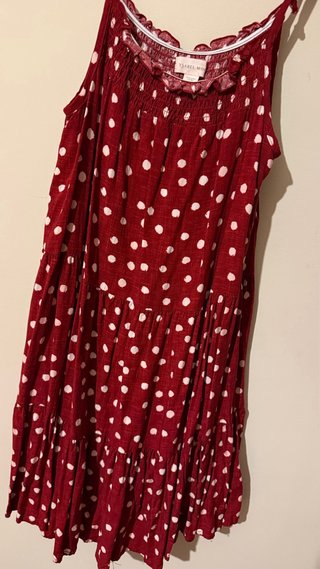 Vestido Ysabel Mora rojo lunares