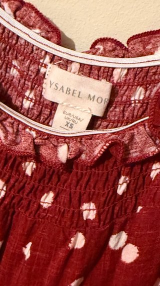 Vestido Ysabel Mora rojo lunares