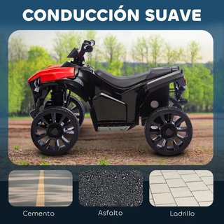 Quad Eléctrico 6V para Niños de 37 a 72 meses Rojo