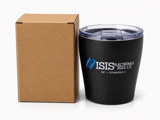 Vaso térmico 8oz con tapa para café