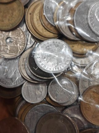 Lote monedas peseta 900g