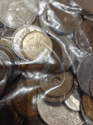 Lote monedas peseta 900g