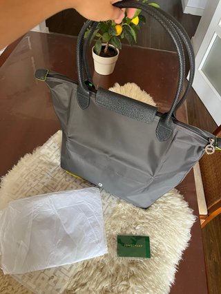 Bolso Longchamp Gris y Negro