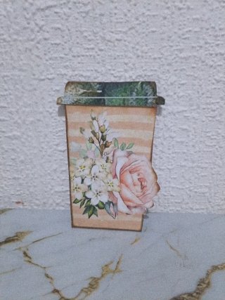 Tarjeta artesanal floral
