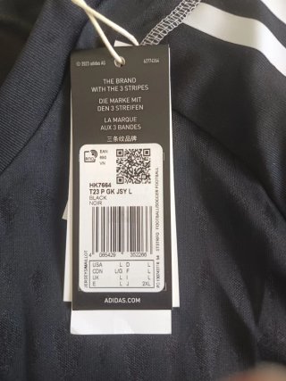 Camiseta Adidas Manga Larga Negra Talla L