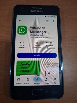 Samsung Galaxy S2 Plus con Android 7.1