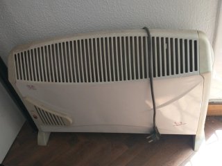 Radiador Eléctrico Jata Beige/Blanco