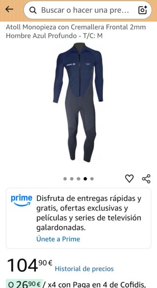 Traje Neopreno Beuchat Talla 3XL