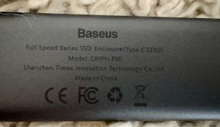 SSD disco duro externo 256gb