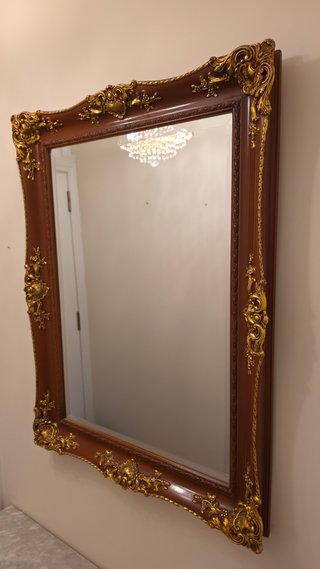 Mueble recibidor clásico retro con espejo