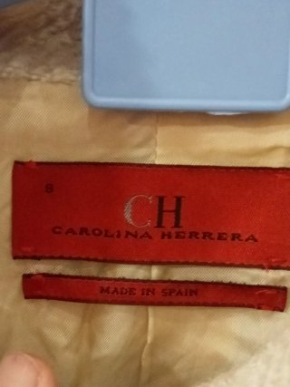 Abrigo largo Carolina Herrera Beige