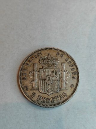 2 Pesetas 1882 Alfonso XII