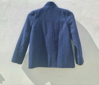 Abrigo Mango azul oscuro
