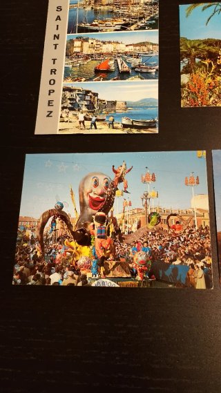 Lote de 10 Postales Vintage, de la Costa Azul