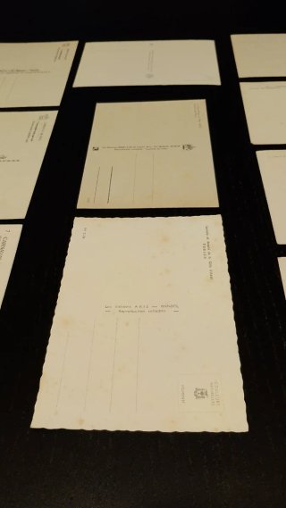 Lote de 10 Postales Vintage, de la Costa Azul