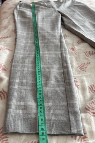 Pantalones de cuadros grises talla S