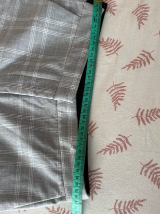Pantalones de cuadros grises talla S