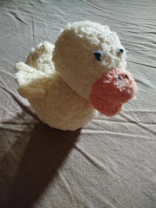 Toalla bebé con capucha de pato
