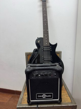 Guitarra Eléctrica Negra por niños