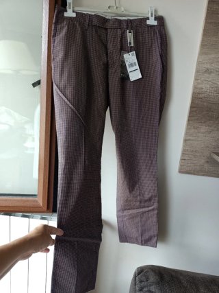 Pantalón Slim Fit Marrón Talla 38