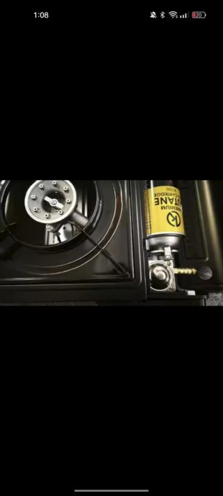 Cocina Portátil Gas Negra