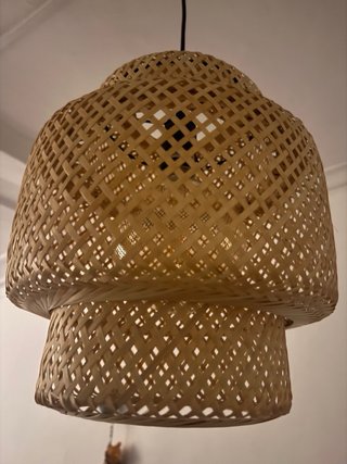 Lámpara Ikea Bambú Grande