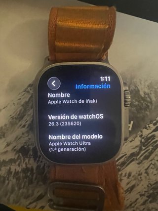 Apple Watch Ultra Titanio Naranja Alpine Loop