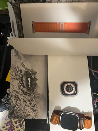 Apple Watch Ultra Titanio Naranja Alpine Loop
