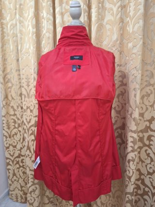 Gabardina Mango Roja Vintage Y2K Parisina París