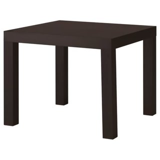 Mesa auxiliar Ikea madera Negra