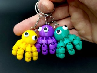 Llavero Pulpo Articulado  Color a elegir