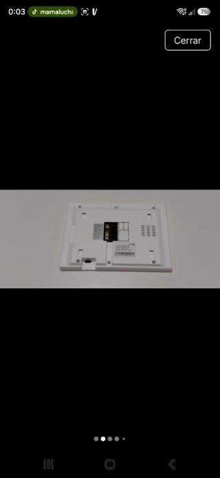 Videoportero con pantalla y cámara