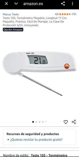 Termómetro Testo Klappthermometer 103
