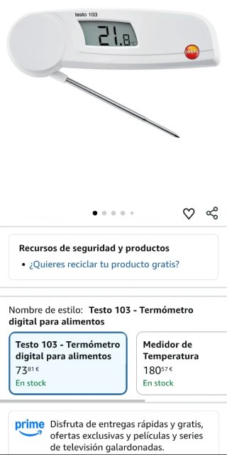 Termómetro Testo Klappthermometer 103